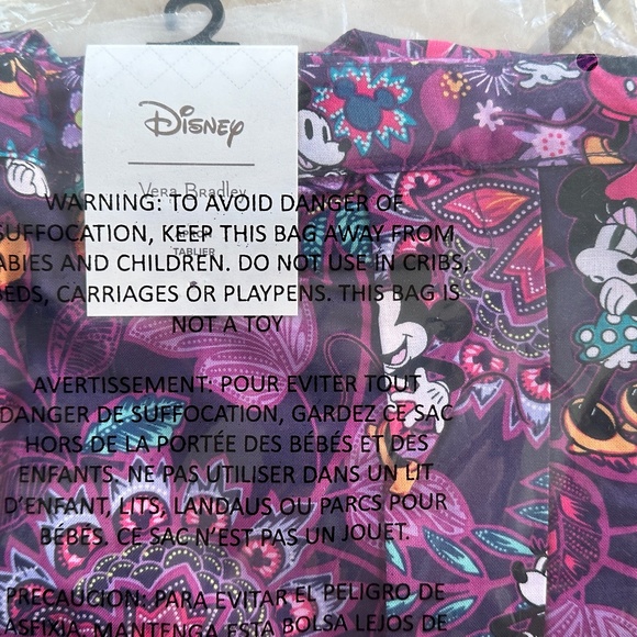 VERA BRADLEY DISNEY APRON:NWT MICKEY & MINNIE'S FLIRTY FLORAL - Picture 4 of 5